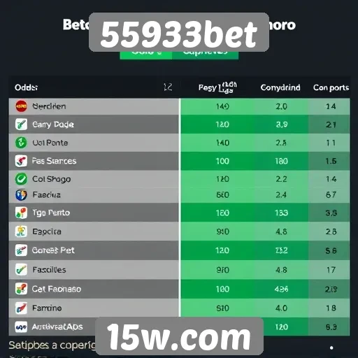 Comparativo de odds entre 55933bet e concorrentes